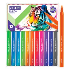 DELI i Select фломастерлері, 12 түс
