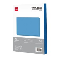 DELI "ET360-BL" мұқабасы, А4, тері астындағы картон, 230 гр, көк 044-ET360-BL