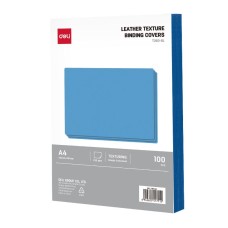 DELI "ET360-BL" мұқабасы, А4, тері астындағы картон, 230 гр, көк 044-ET360-BL
