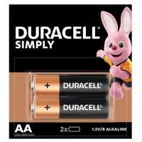 Батарейки DURACELL Simply AA LR6-MN1500 (2 шт/бл)