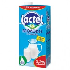 Молоко LACTEL 3,2% 1л
