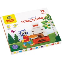 Пластилин Мульти-Пульти "Енот в сказке" 12 цветов, 144 гр, со стеком  025-41711