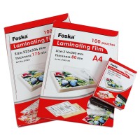 Пленка для ламинирования А4 200мкр. глянцева FOSKA LF502/200-99