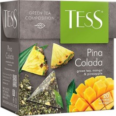 Чай TESS Pina Colada зеленый, пирамидки, 1,8гр*20пак