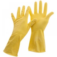 Перчатки резиновые OfficeClean, желтые, размер S 025-248567