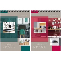 Блокнот 60л Wсп А5 (143*200мм) кл. ArtSpace "Офис. Office space", тв. подложка 025-28937
