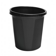 Корзина для мусора 9 литров СТАММ, цельная, черная  КР60