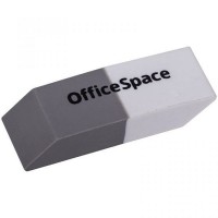 Ластик OfficeSpace, белый/серый 025-10064
