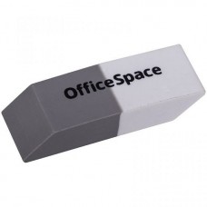 Ластик OfficeSpace, белый/серый  025-10064