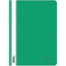 Скоросшиватель пластиковый BERLINGO, А4, 180 мкм, зеленый  025-S04104 (13908)