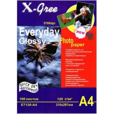 Фотобумага X-GREE А4, глянцевая, 120 гр (100 листов)  39684