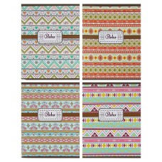 Тетрадь 96л, скрепка, А5, клетка 9339/5-ЕАС ГРИН "Бохо паттерн" 