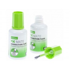 Жидкость корректирующая HATBER "X-Mate", 20 мл, с кисточкой, на химической основе  CF_071178