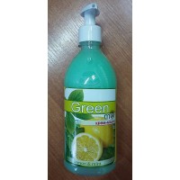 Мыло жидкое GREEN MIX Лимон и Мята (Aromika), 530 мл, с дозатором