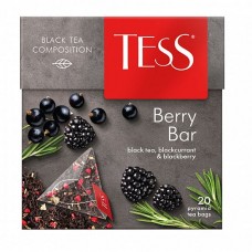 TESS Berry bar қара шайы, пирамидалар, 1,8 гр*20пак