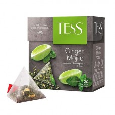 Чай TESS Ginger Mojito зеленый, пирамидки, 1,8гр*20пак