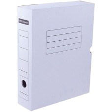 Короб архивный OfficeSpace, с клапаном, микрогофрокартон, 75 мм, белый 08918
