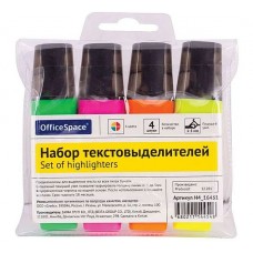 Набор маркеров текстовых OfficeSpace 4 цвета, 1-5 мм  H4_16451 (21002)
