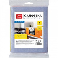 Салфетка OfficeClean, вискозная, 30*38 см, 5 шт/уп 025-252718