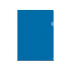 Папка-уголок OfficeSpace, А4, 150 мкм, синяя   025-870 (25849)