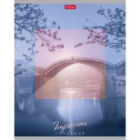 Тетрадь "Hatber", 80л, А5, клетка, на скобе, серия "Impressions"  80Т5В1