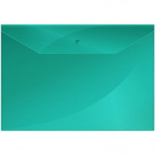 Папка-конверт на кнопке OfficeSpace А4, 0,15 мм,  зеленая  025-220895