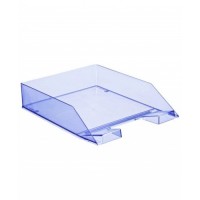 Лоток горизонтальный СТАММ КАСКАД прозрачный голубой ЛТ853
