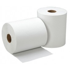 Полотенца бумажные в больших рулонах Энмоушн, белые, без перфорации, 25см*170м