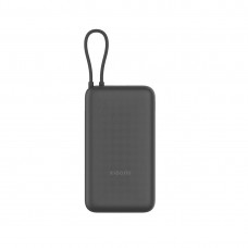 Xiaomi Power Bank 20000mah портативті қуат банкі (Біріктірілген Кабель) GL Қою Сұр