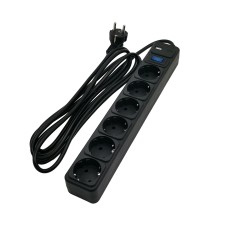 Сетевой фильтр SVC ZC6S-30M-USB/TypeC 3 м. 220 В