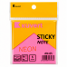 Бумага для заметок 76*76мм KUVERT "Sticky", клейкая, 100л, 5 неоновых цветов  217-AN05