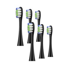 Oclean Plaque control Brush Head (6-pk) Black ауыстырылатын тіс щеткалары