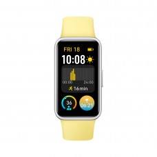 Huawei Band 9 Kim-B19 Yellow Fluoroelastomer Strap ақылды білезігі